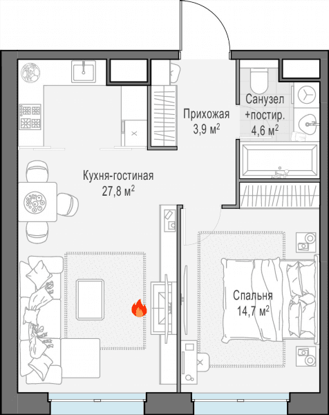 West Garden Москва — планировка 1