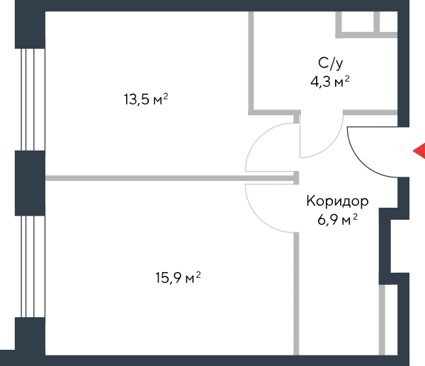 Riverpark Москва — планировка 1