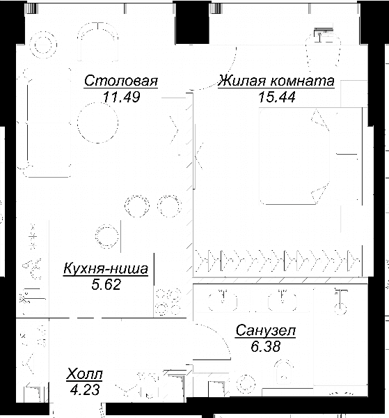MOD Москва — планировка 1