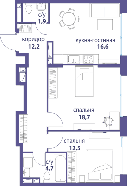 Символ, Вдохновение Москва — планировка 2
