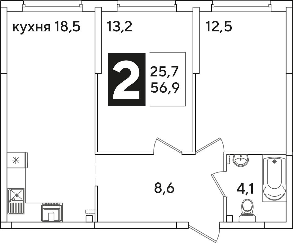 Самолёт Краснодар — планировка 2