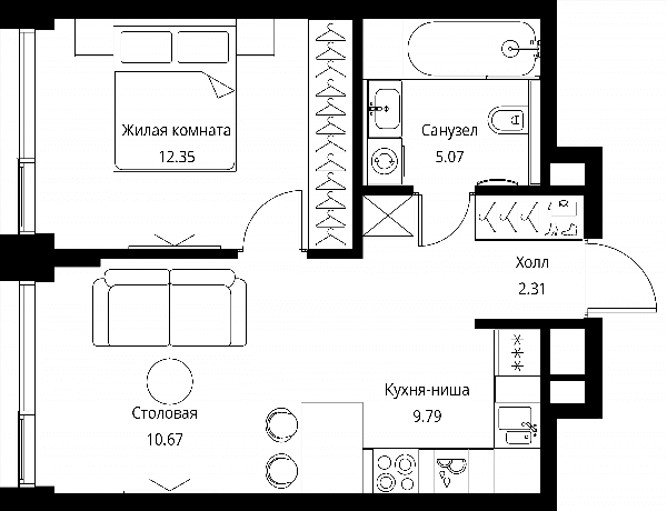 City Bay Москва — планировка 1