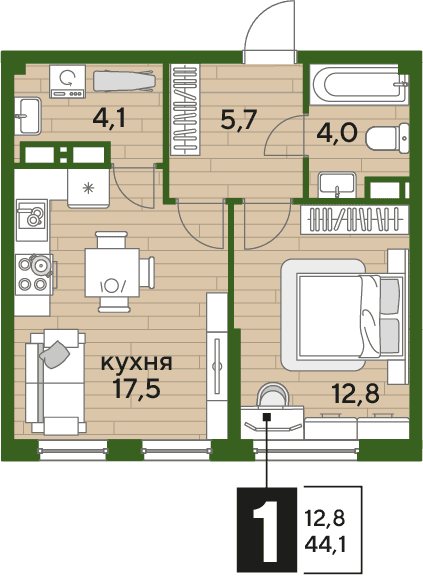 DOGMA PARK Краснодар — планировка 1