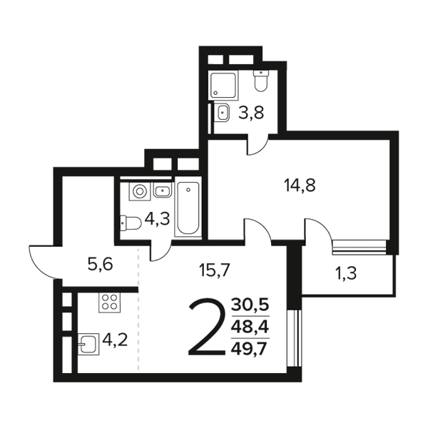 Заречный Москва — планировка 2