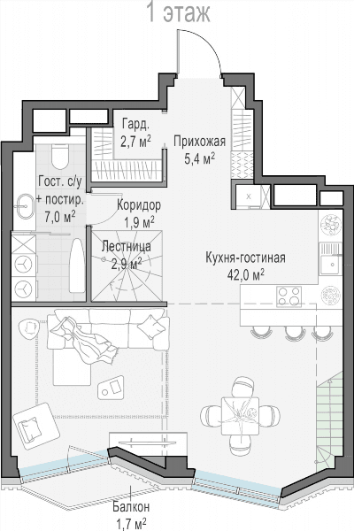Тишинский Бульвар Москва — планировка 2