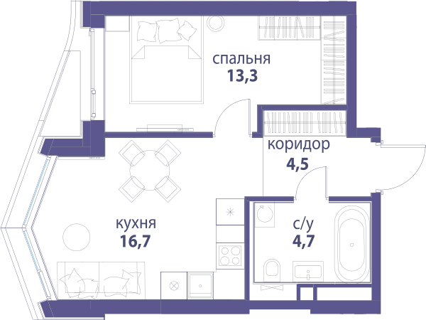 Символ, Вдохновение Москва — планировка 1