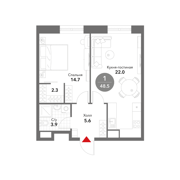 Voxhall Москва — планировка 1