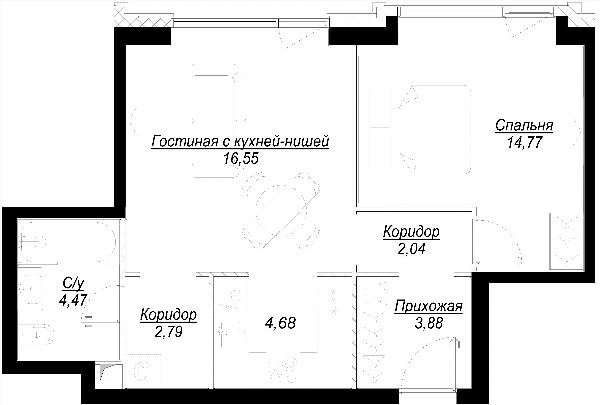 Hide Москва — планировка 2