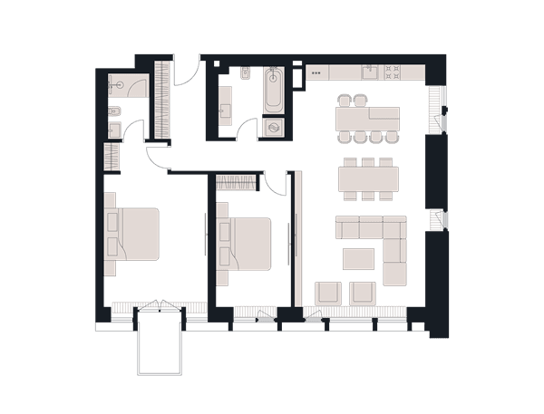 Victory Park Residence Москва — планировка 3