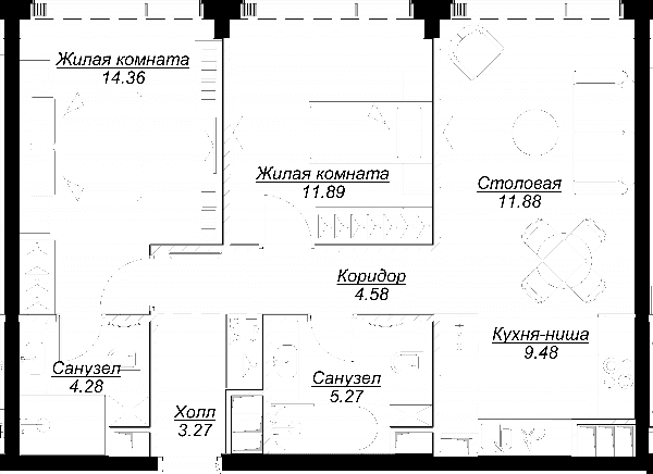 MOD Москва — планировка 2