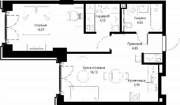 City Bay Москва — планировка 1