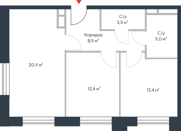 Riverpark Москва — планировка 3