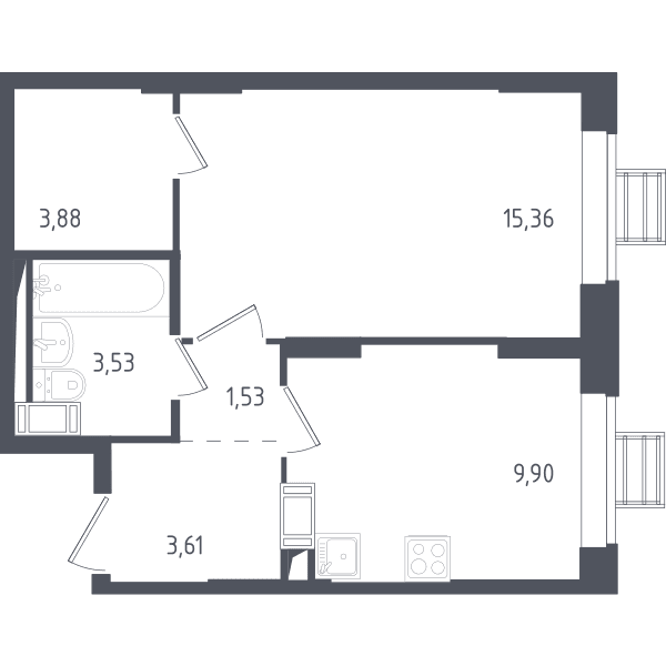Томилино Парк Москва — планировка 1
