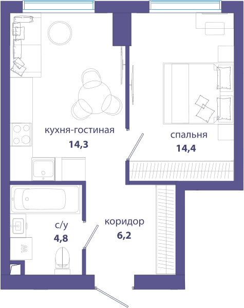 Событие, Событие 4 Москва — планировка 1
