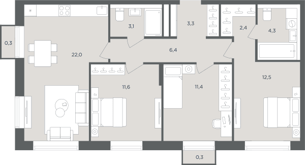 Равновесие Москва — планировка 3