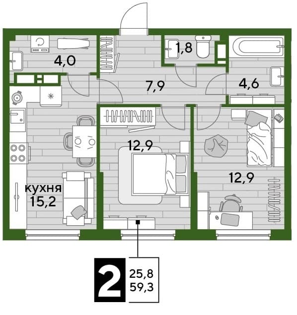 DOGMA PARK Краснодар — планировка 2