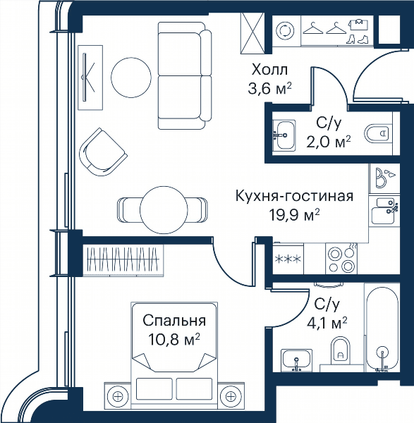 City Bay Москва — планировка 1