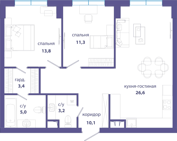 Событие, Событие 4 Москва — планировка 2