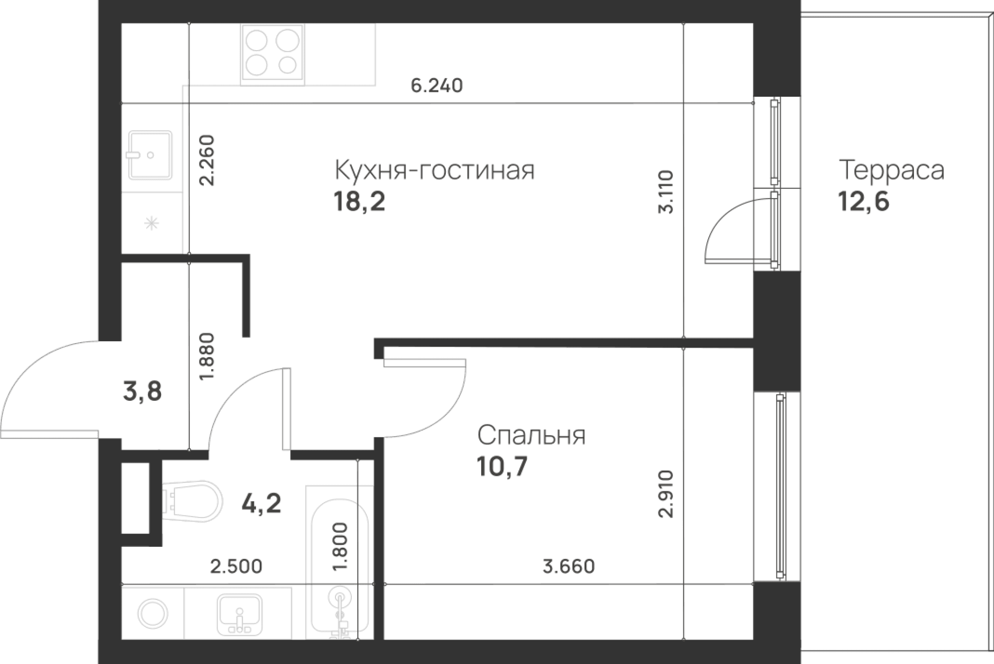 Foreville Москва — планировка 1