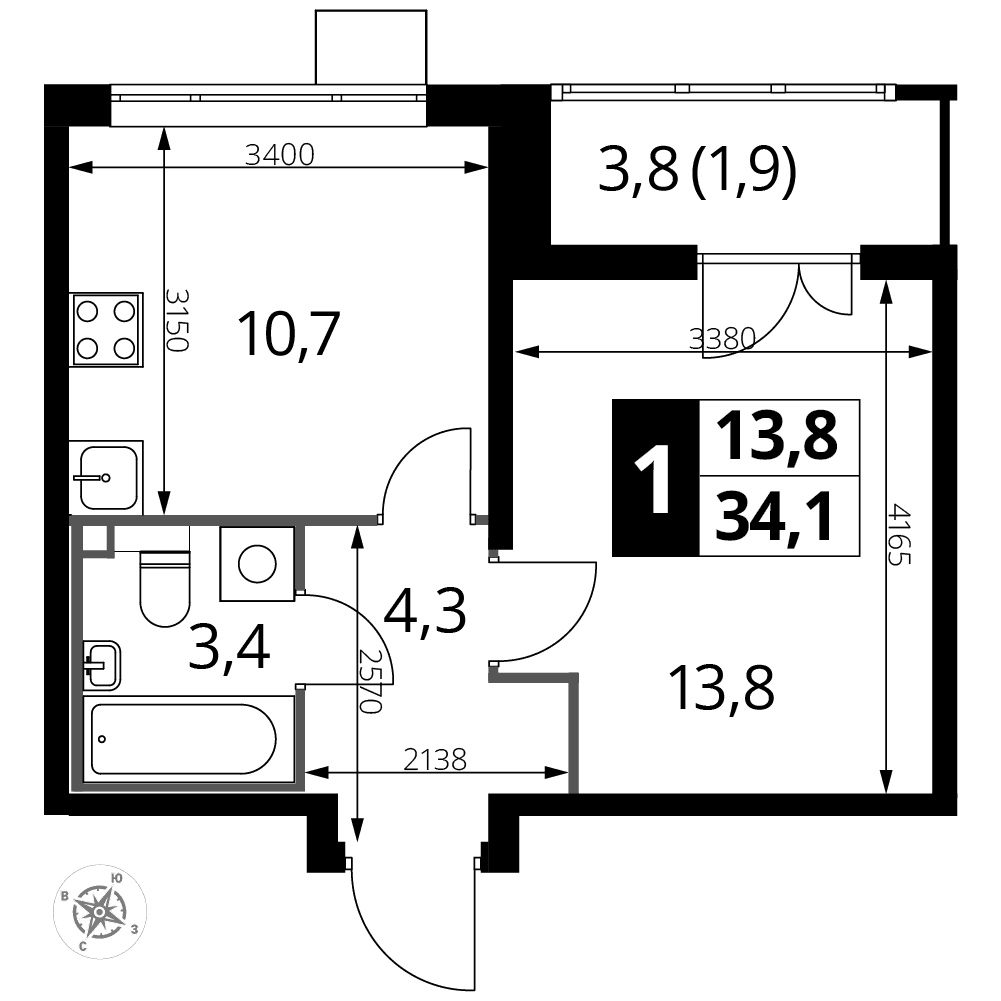 1-й Лермонтовский Люберцы — планировка 1