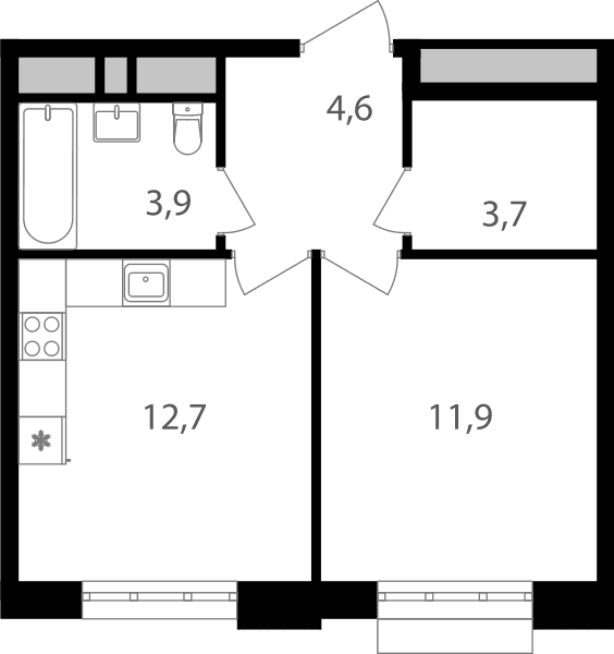 Михалковский Москва — планировка 1