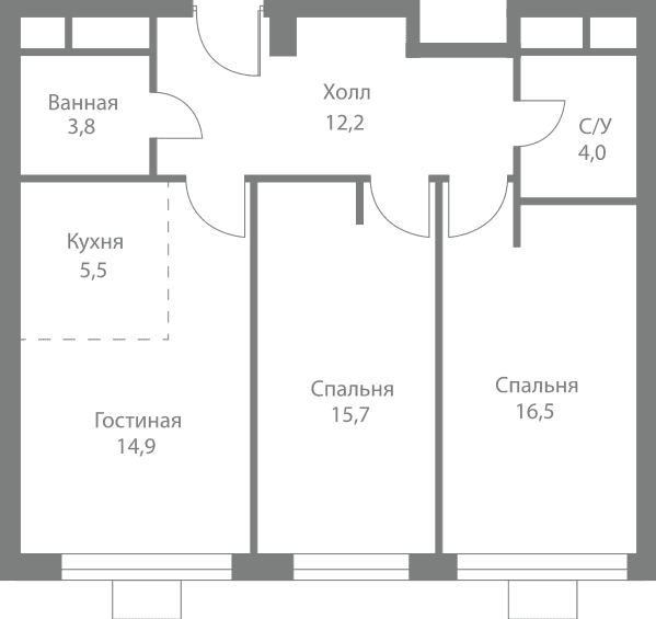 Stellar City Москва — планировка 3