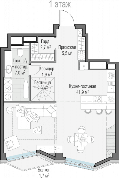 Тишинский Бульвар Москва — планировка 2