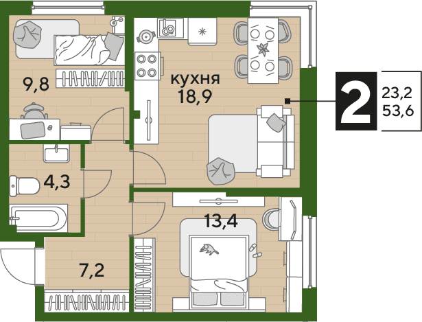 DOGMA PARK Краснодар — планировка 2
