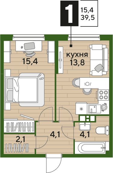 DOGMA PARK Краснодар — планировка 1