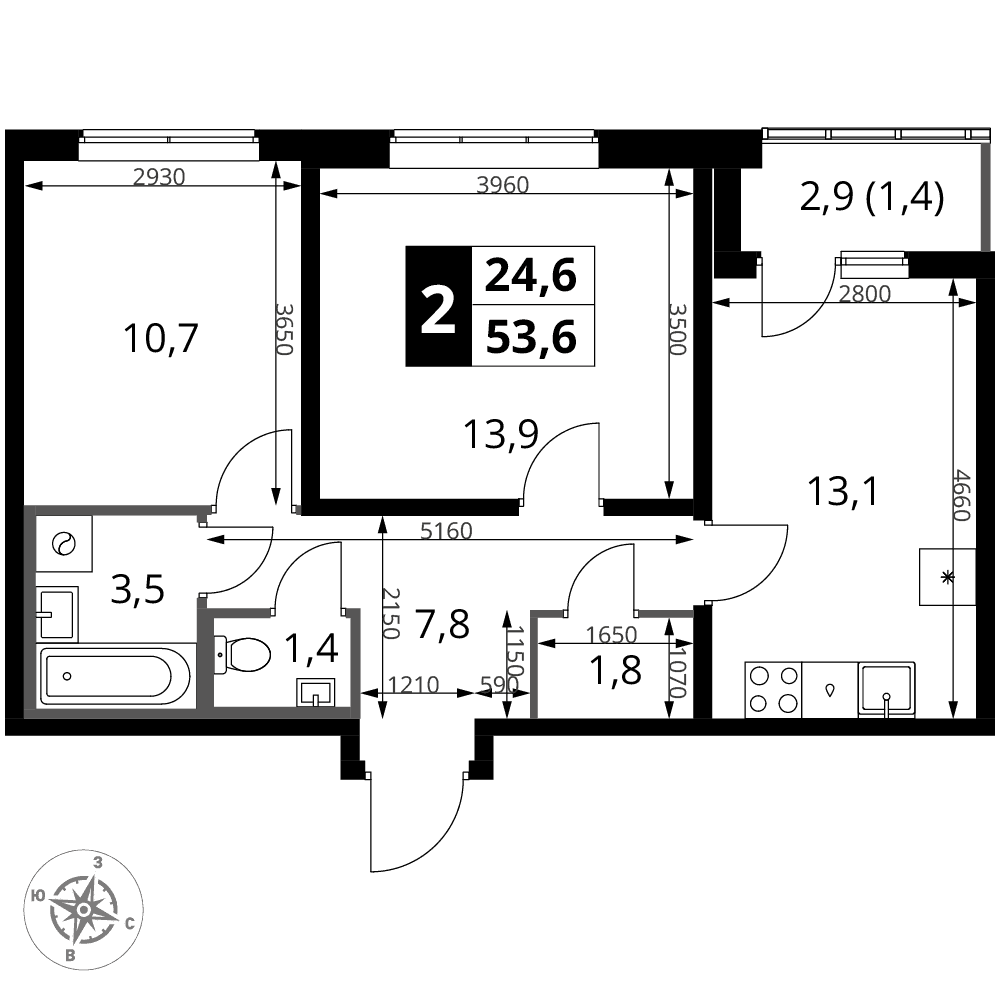 1-й Ясеневский Москва — планировка 2