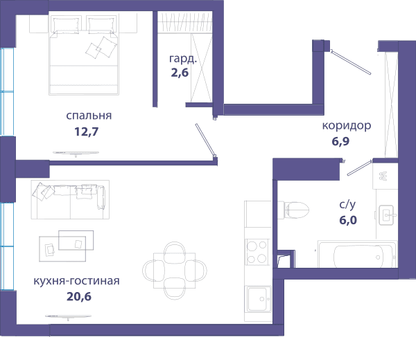 Событие, Событие 4 Москва — планировка 1