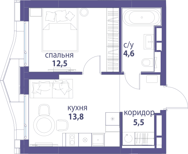 Символ, Вдохновение Москва — планировка 1