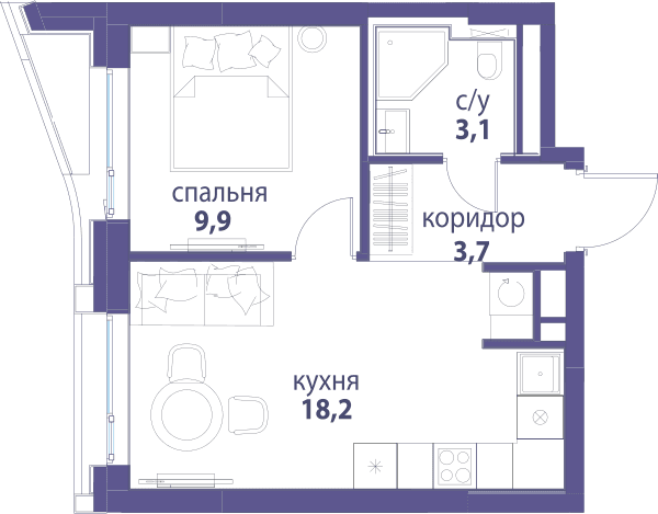 Символ, Вдохновение Москва — планировка 1