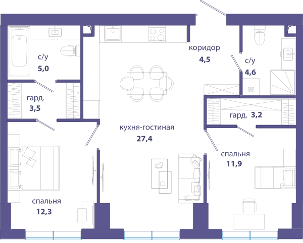 Событие, Событие 4 Москва — планировка 2