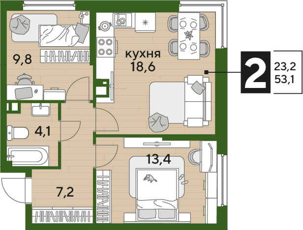 DOGMA PARK Краснодар — планировка 2