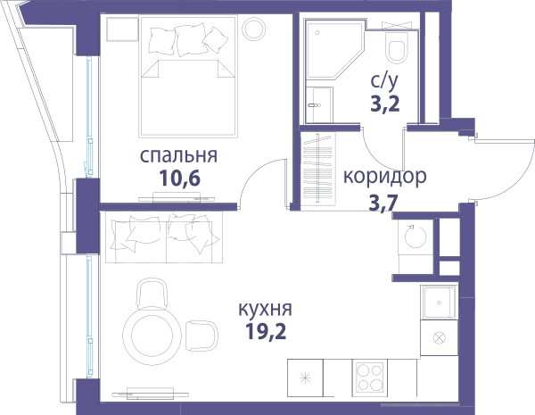 Символ, Вдохновение Москва — планировка 1
