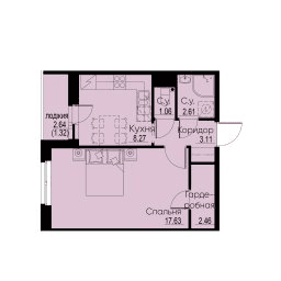 iD Murino II Санкт-Петербург — планировка 1