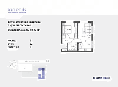 Kinetik Москва — планировка 2