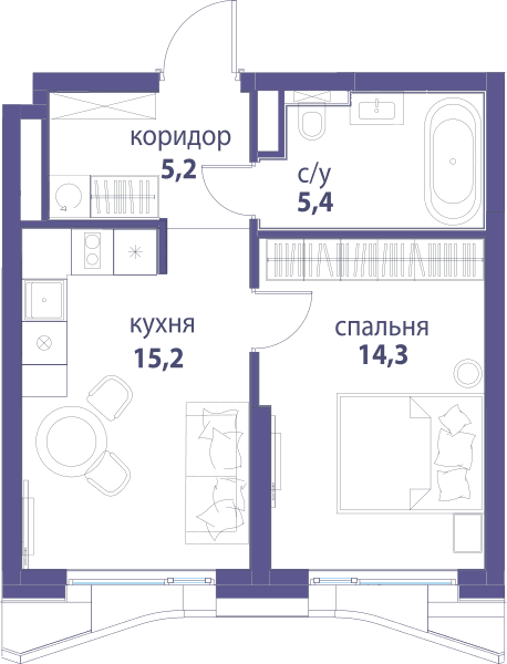 Символ, Вдохновение Москва — планировка 1