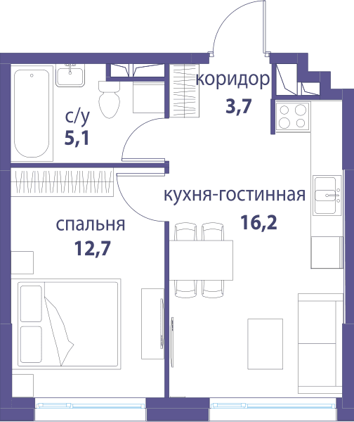 Символ, Вдохновение Москва — планировка 1