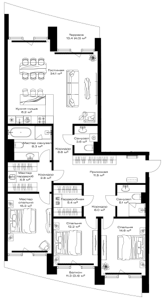 Opus-home Москва — планировка 3