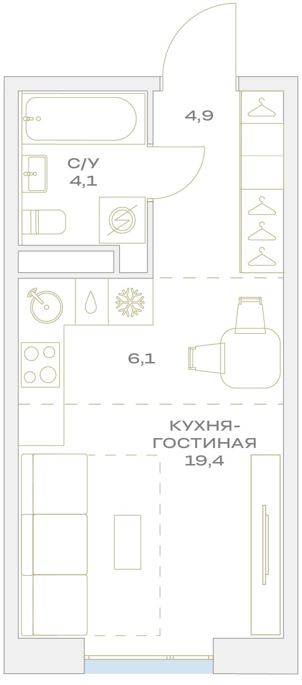 Детали Москва — планировка 1