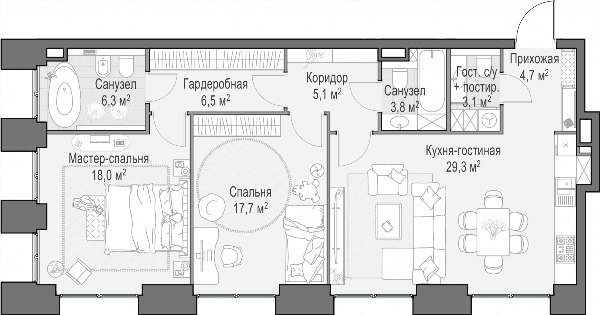 Life Time Москва — планировка 2