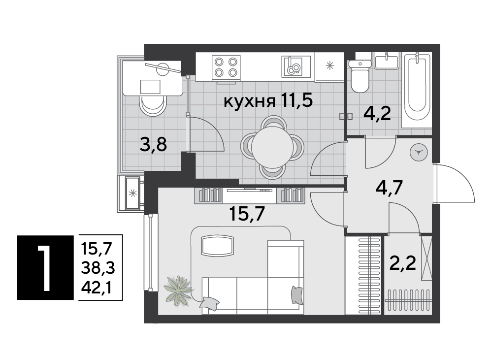 Парк Победы Краснодар — планировка 1