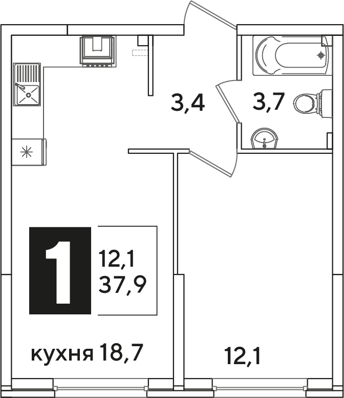 Самолёт Краснодар — планировка 1