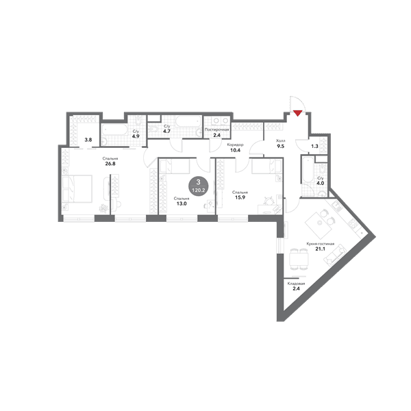 Voxhall Москва — планировка 3