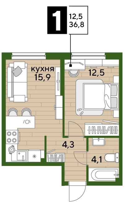 DOGMA PARK Краснодар — планировка 1