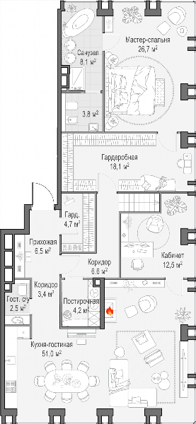 Life Time Москва — планировка 4