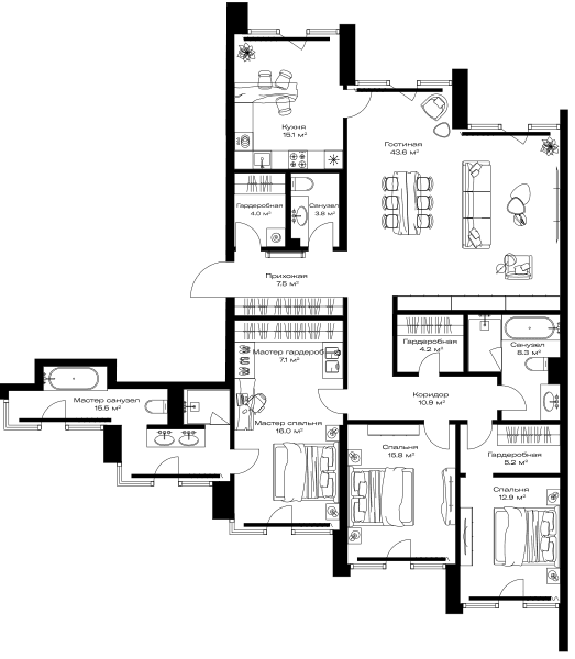 Opus-home Москва — планировка 3