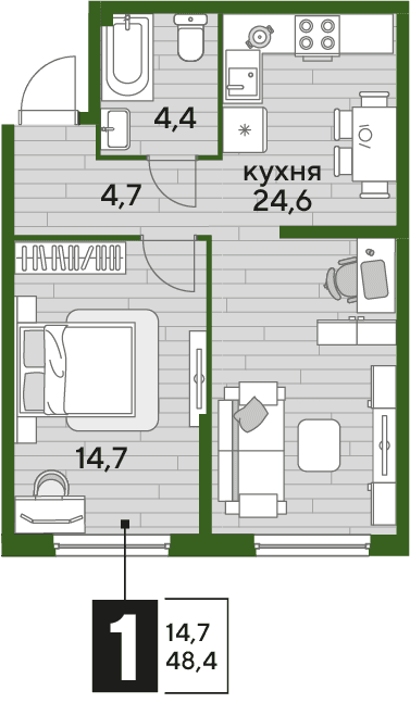 DOGMA PARK Краснодар — планировка 1